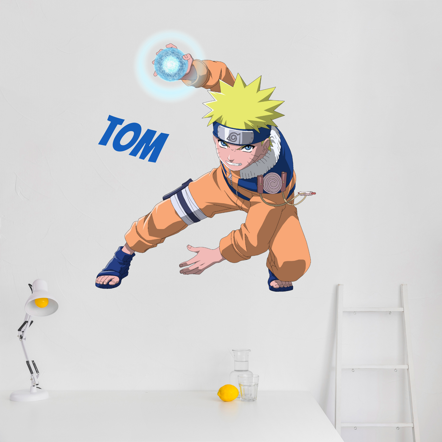 sticker naruto personnalisé prénom