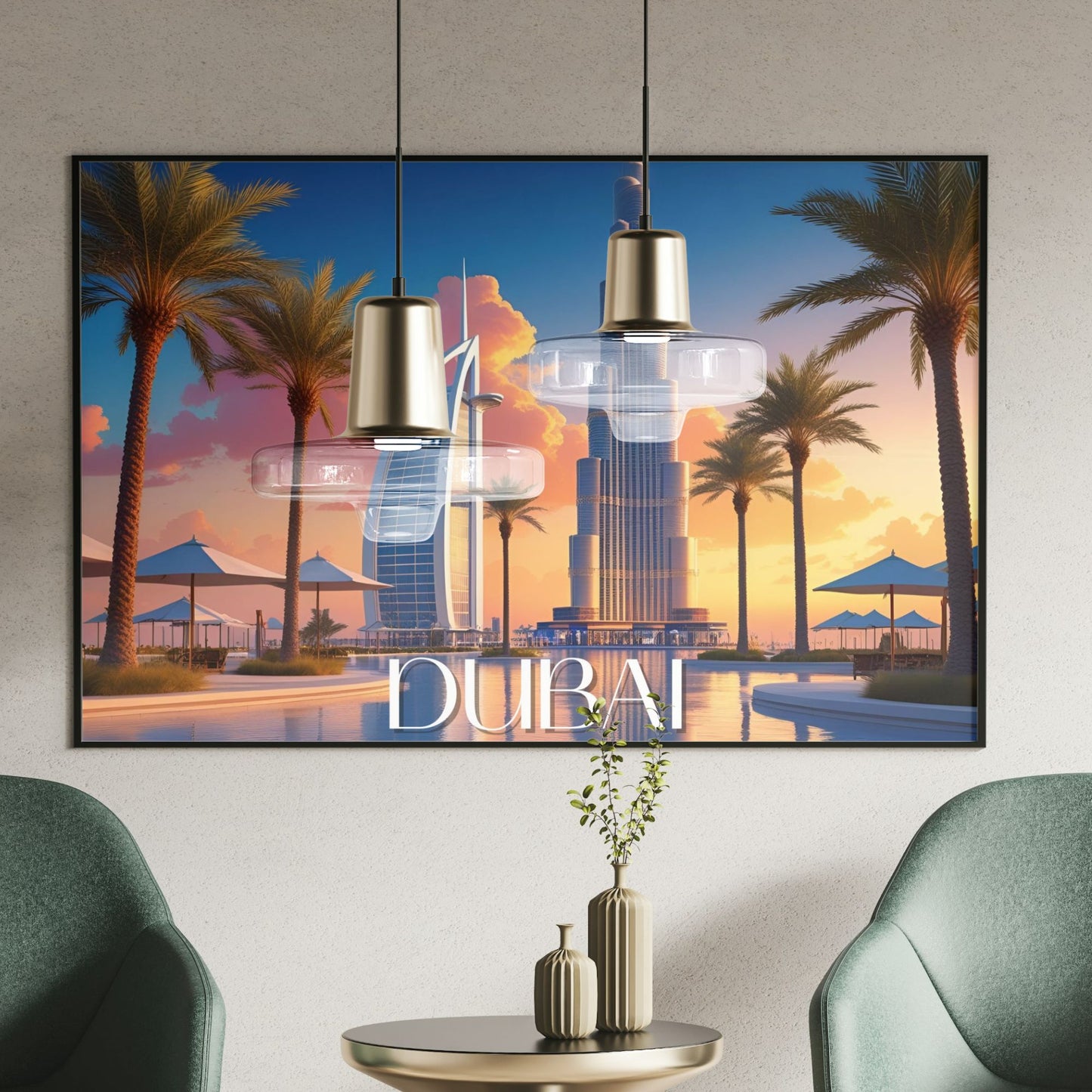 affiche dubai poster paysage