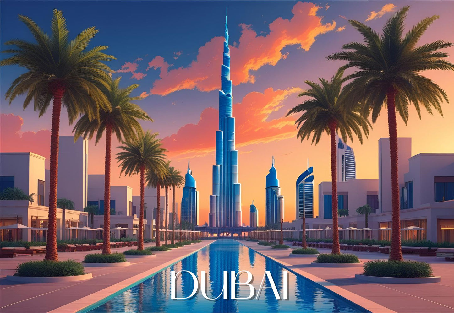 affiche dubai