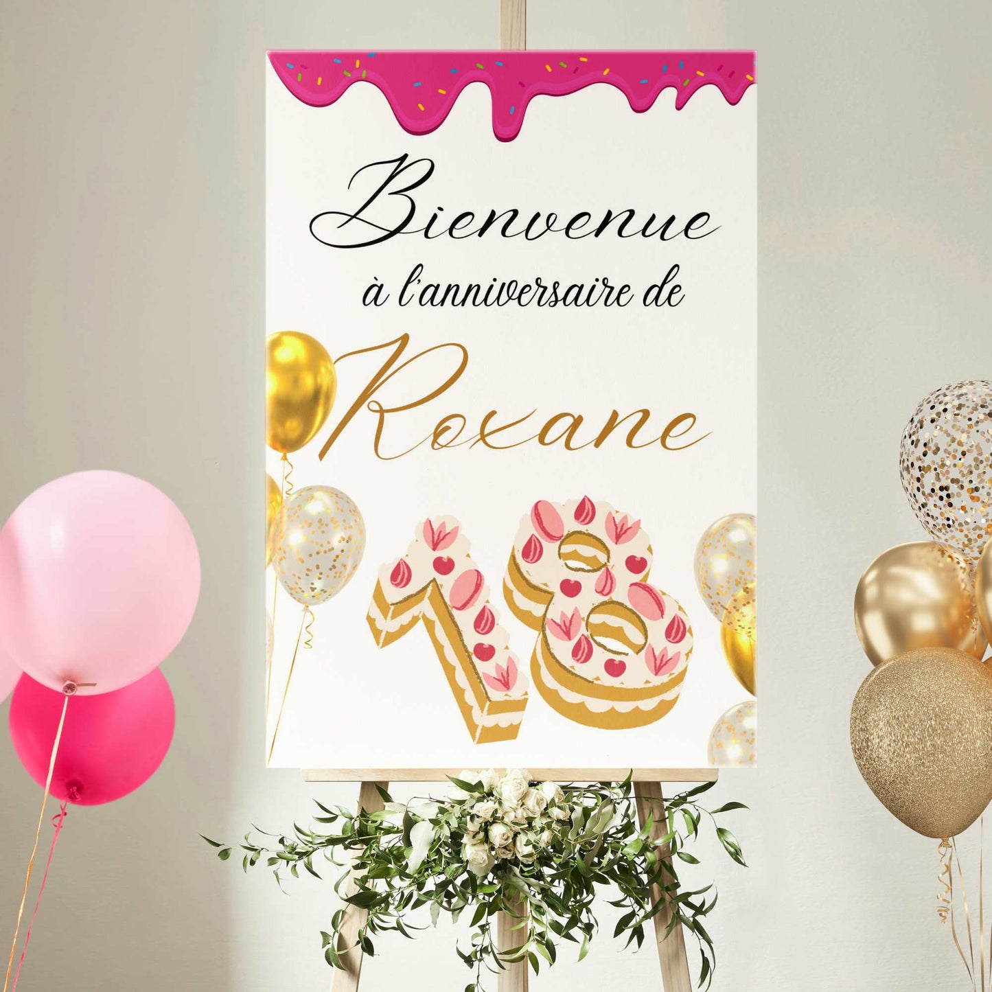 affiche anniversaire 18 ans