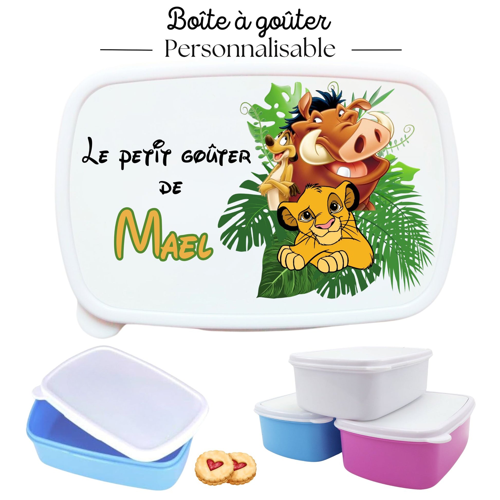 boite a gouter personnalisee roi lion simba pumba et prenom