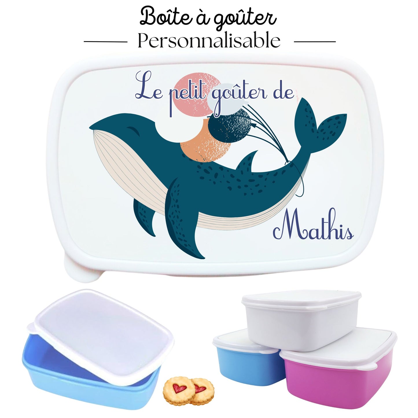boite a gouter personnalisee baleine prenom
