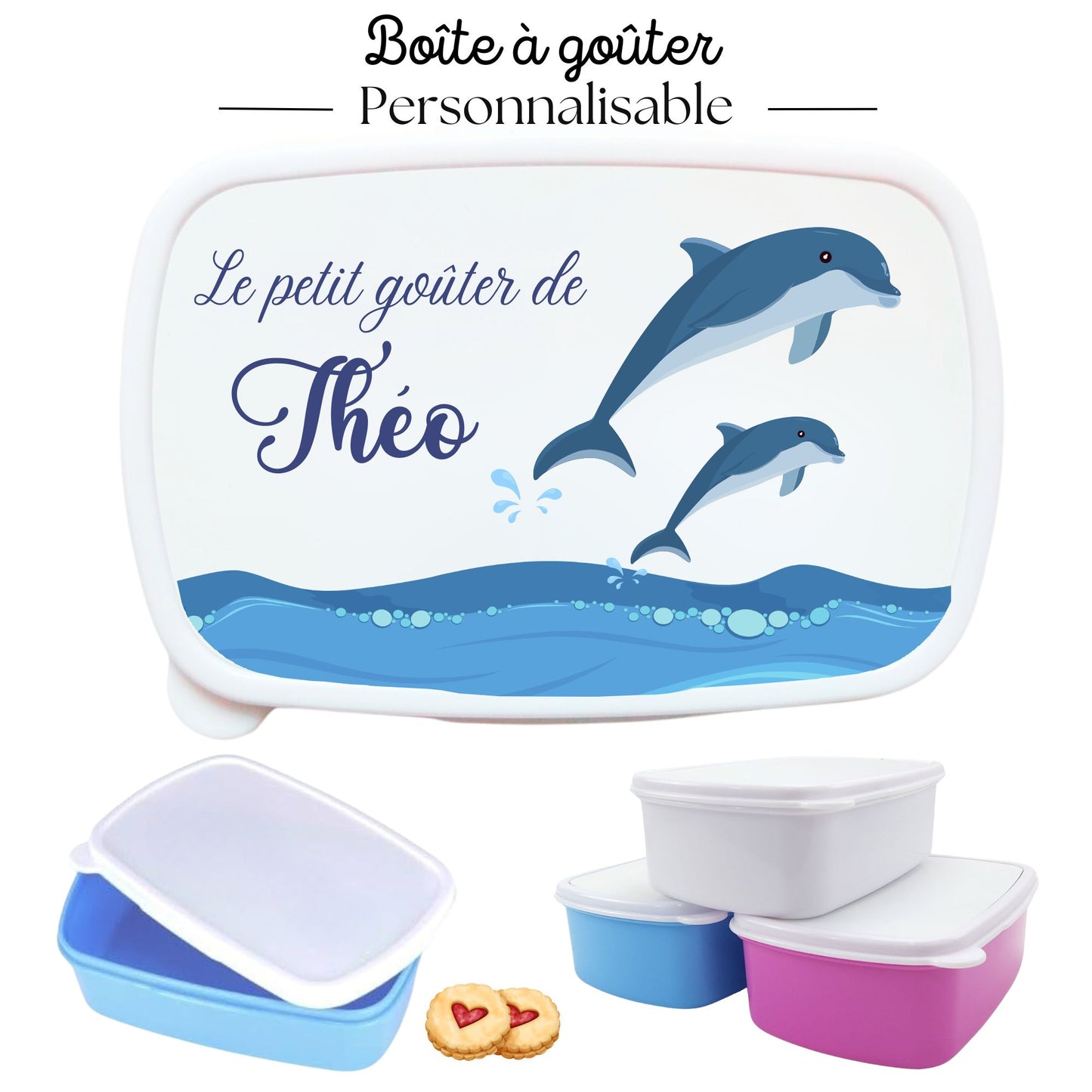 boite a gouter personnalisee dauphin avec prenom