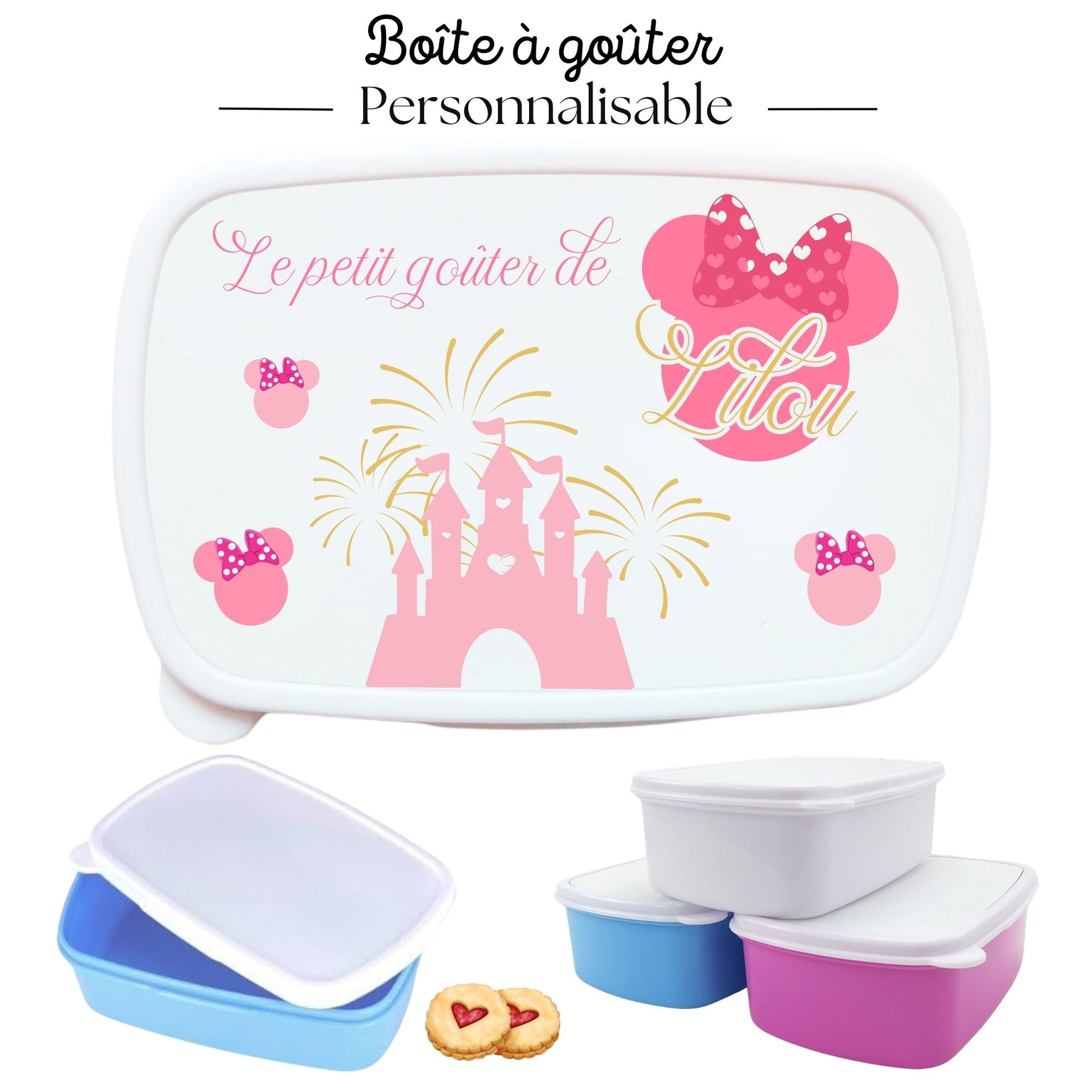 boite a gouter minnie personnalisable prenom
