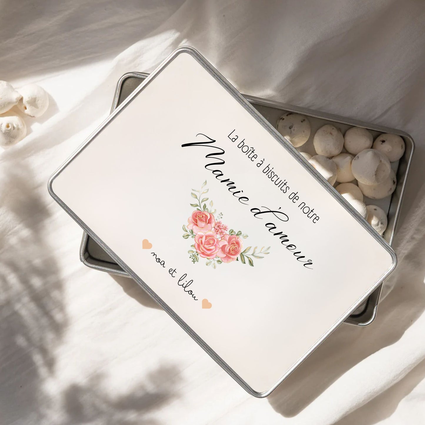 boite a biscuit metal personnalisee mamie cadeau