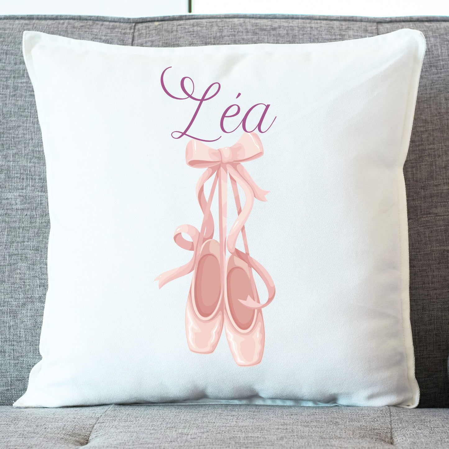 coussin enfant personnalise ballerines de danse