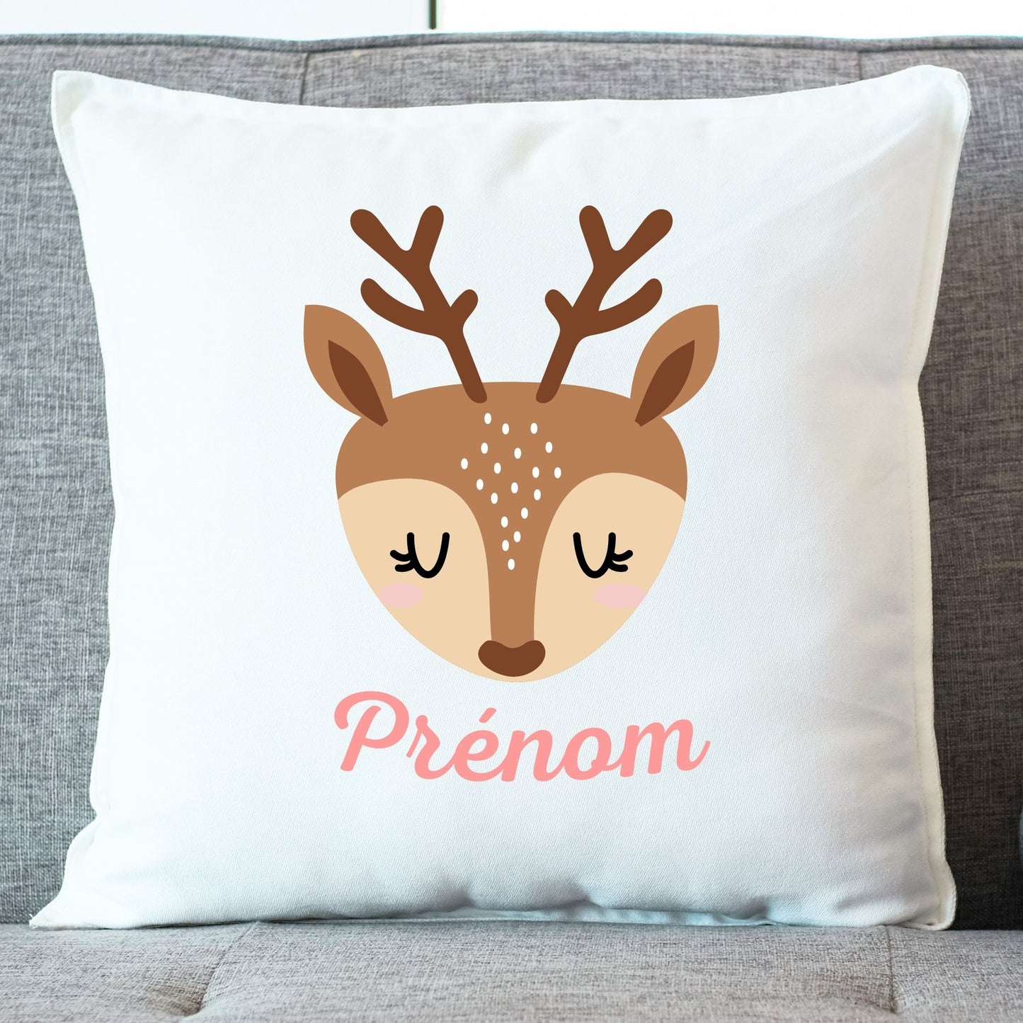 coussin daim prenom