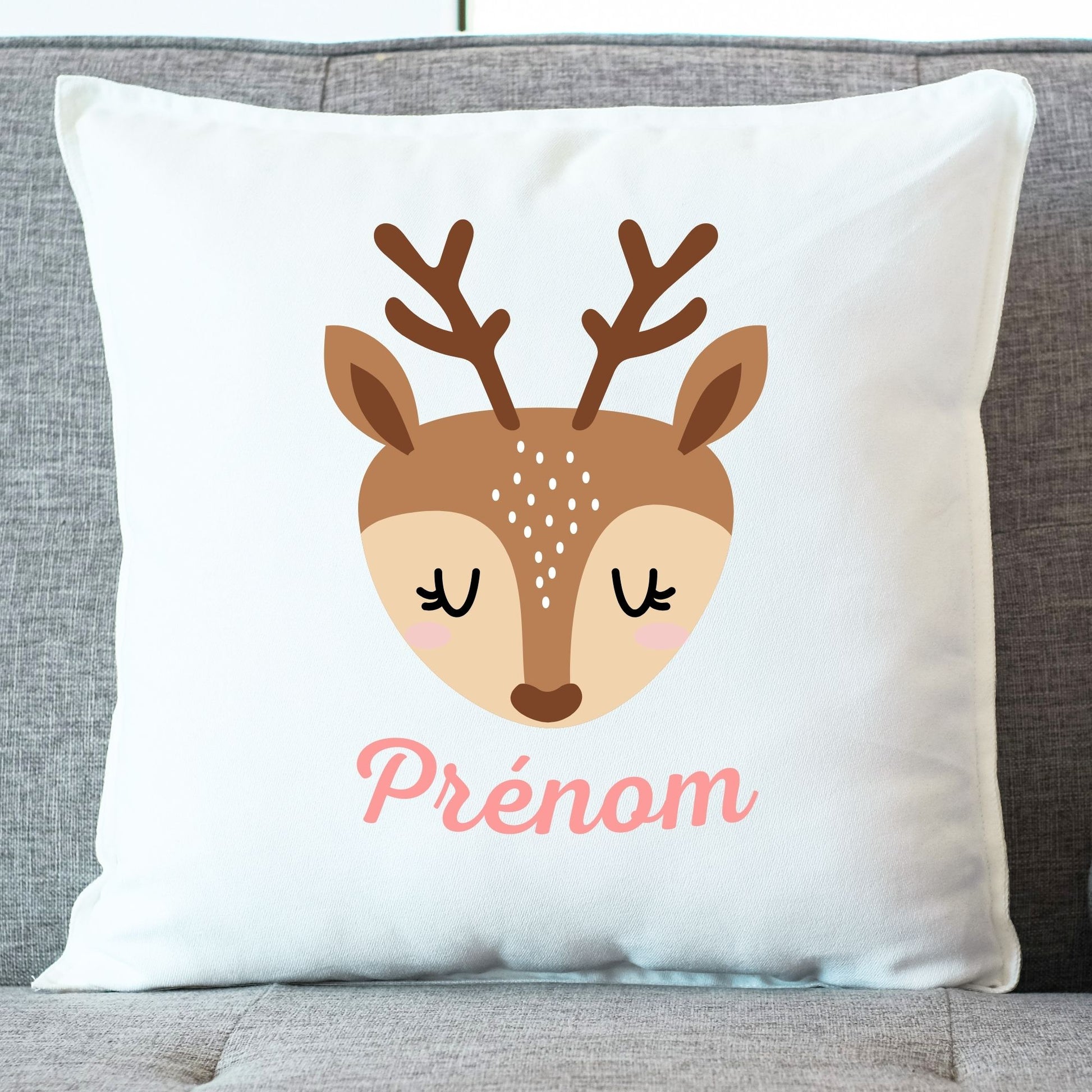 coussin daim prenom