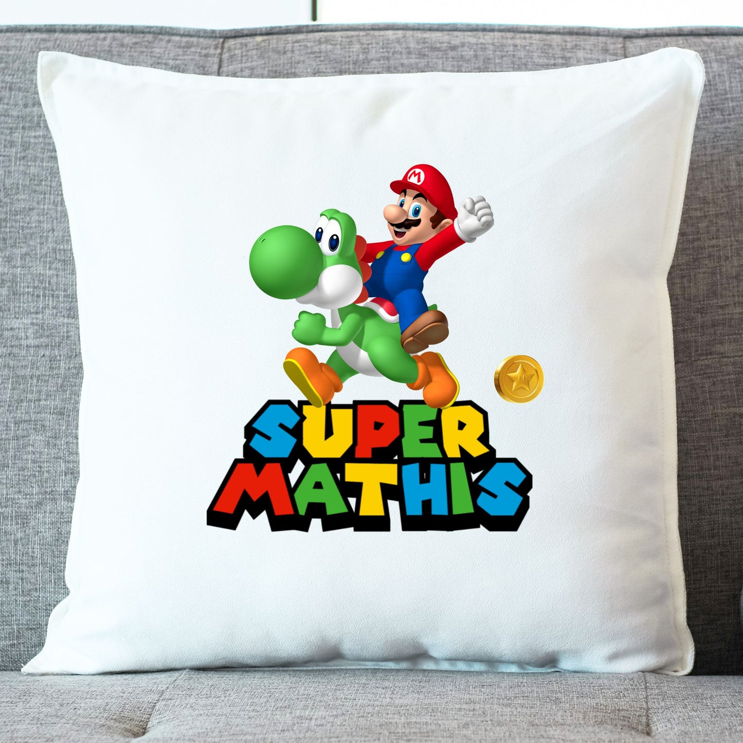 coussin mario personnalisable