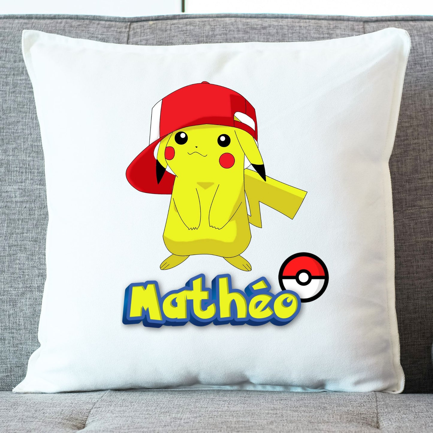 coussin pokemon prenom