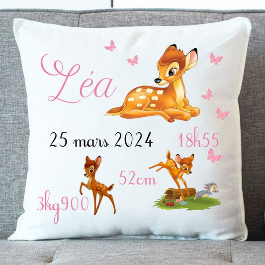 coussin bambi cadeau de naissance