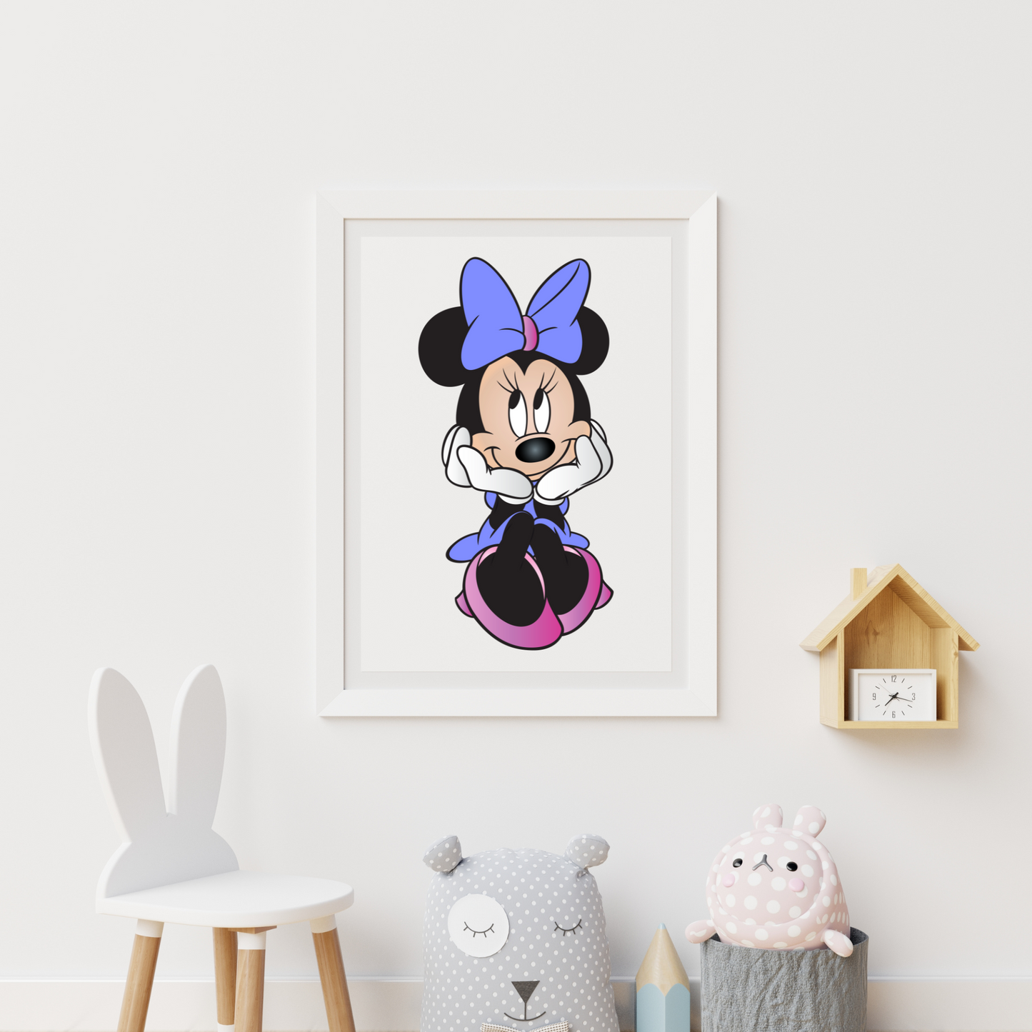 affiche minnie chambre enfant decoration