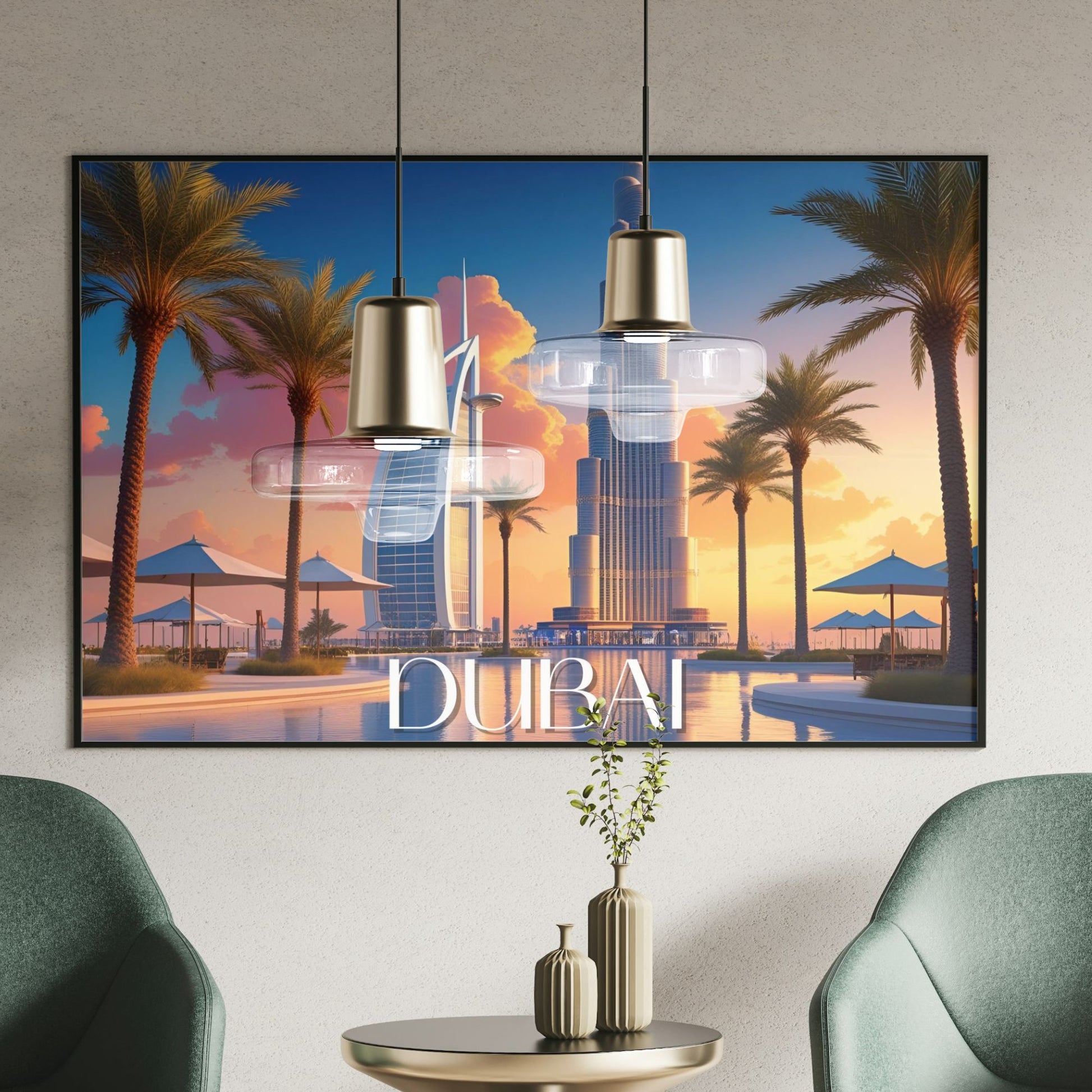 affiche dubai poster paysage