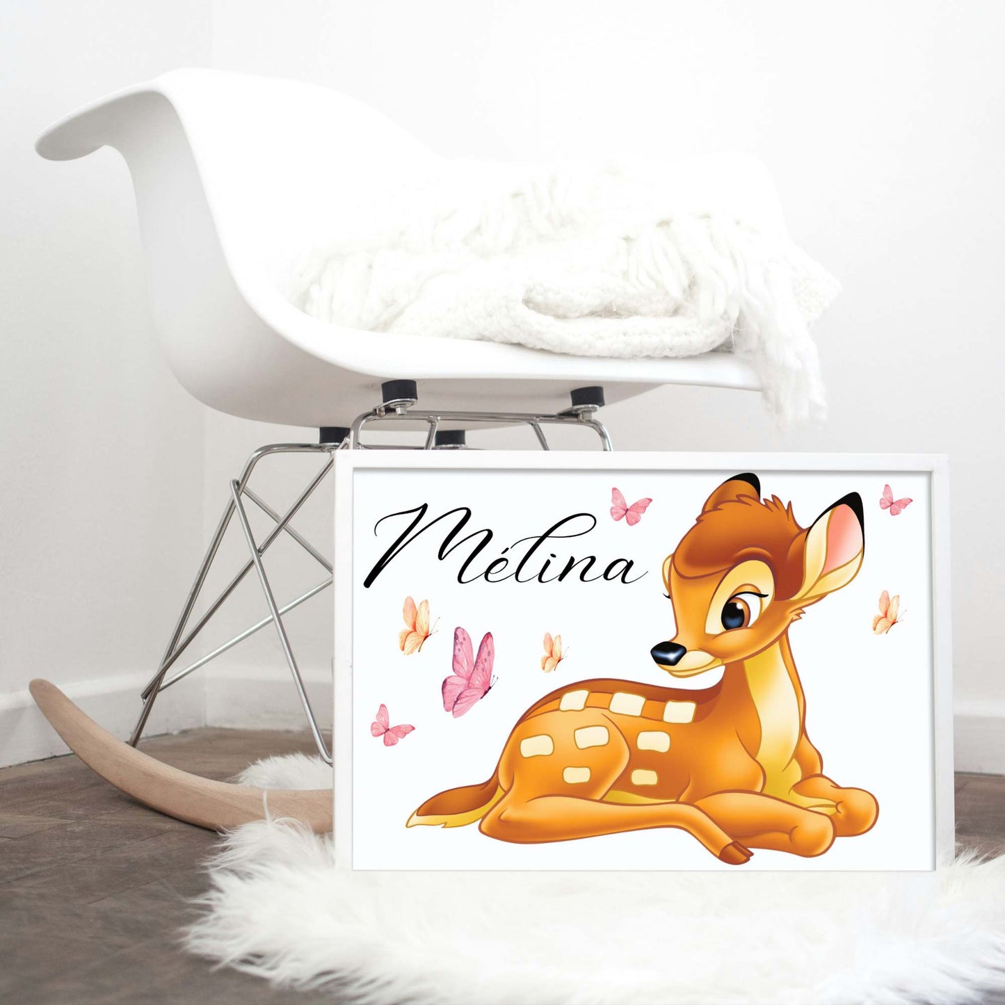 affiche bambi personnalisee prenom 