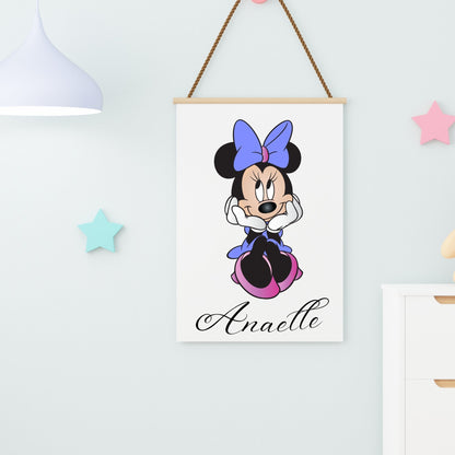 affiche minnie avec prénom