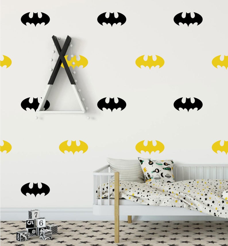 stickers batman decoration murale chambre enfant