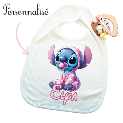 bavoir stitch personnalisé bébé
