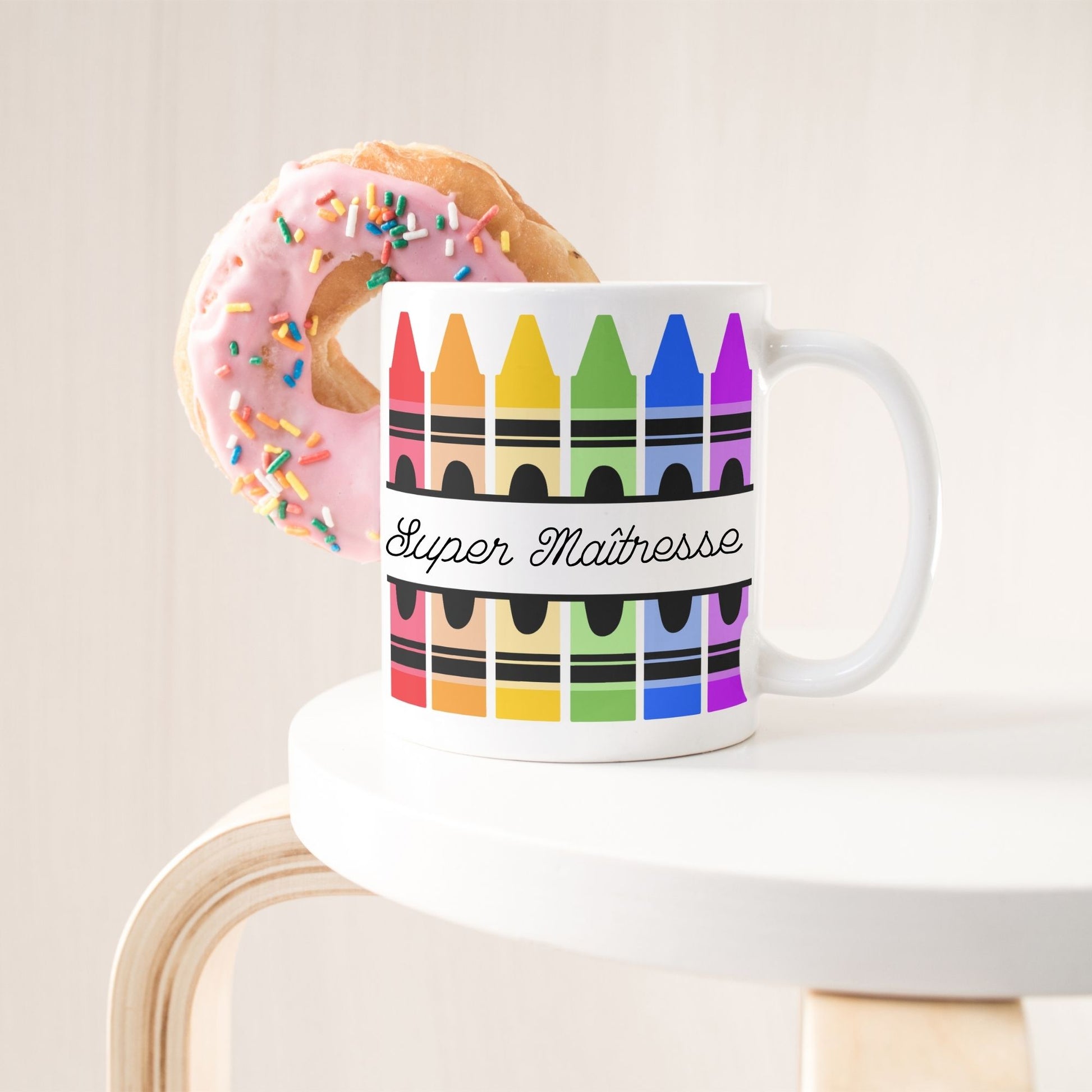 super maitresse crayon mug cadeau 