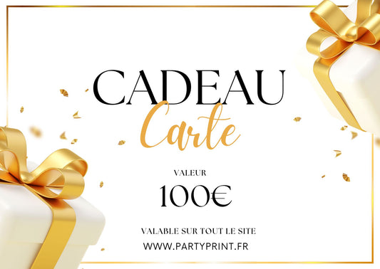 Carte cadeau Partyprint