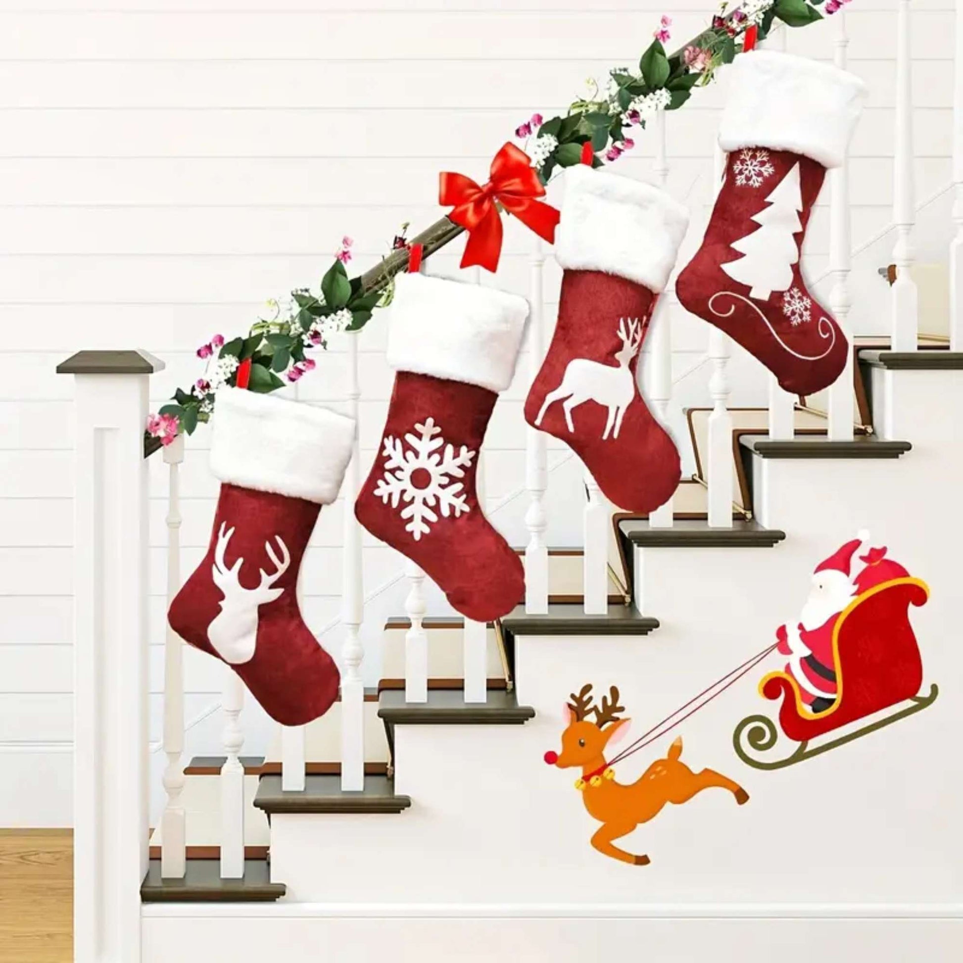 chaussette de noel a personnaliser prenom