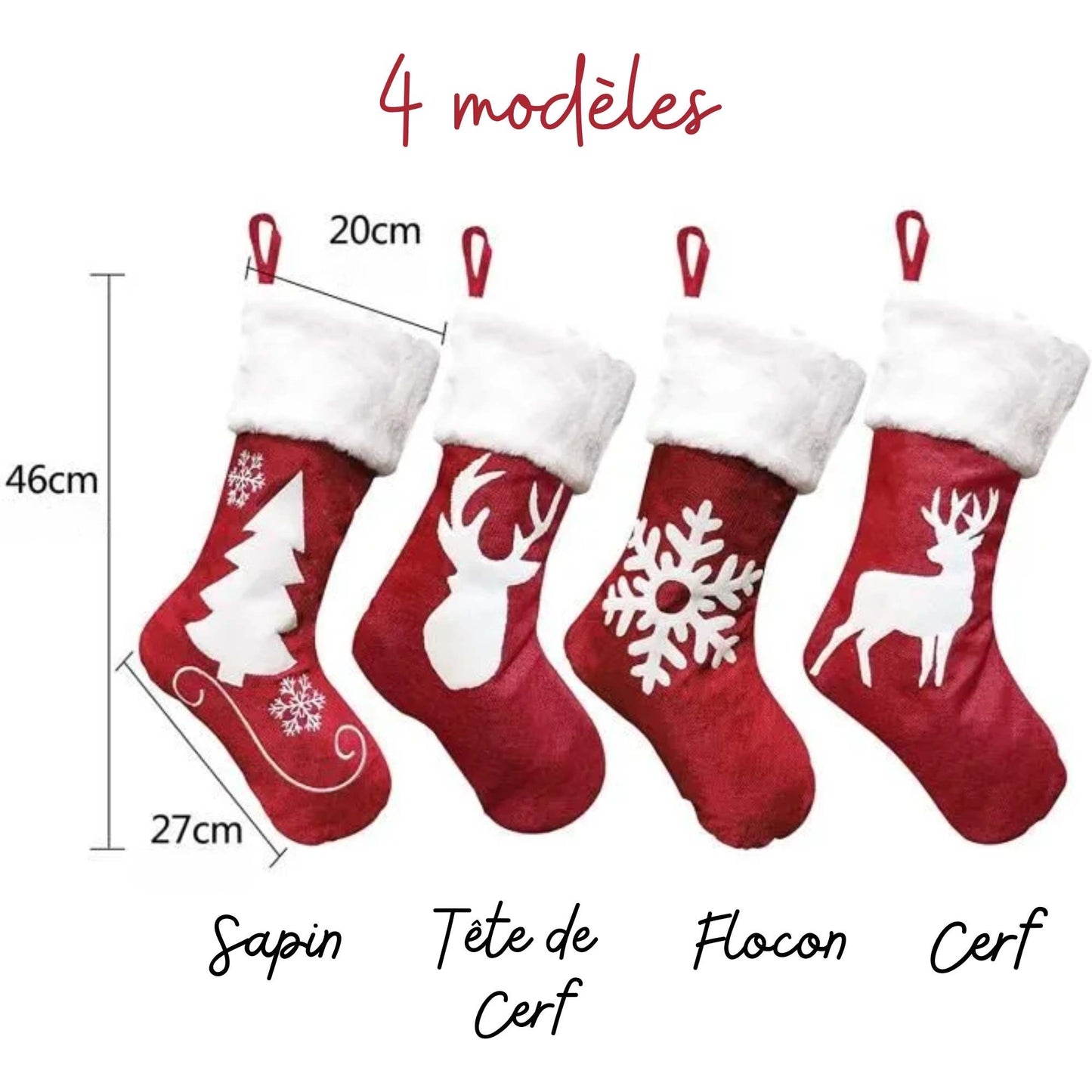 chaussette de noel personnalisable prenom