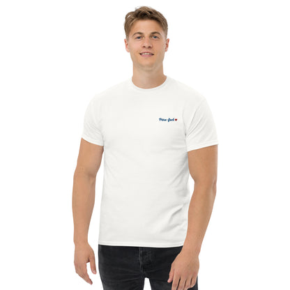 tee shirt blanc homme brodé papa