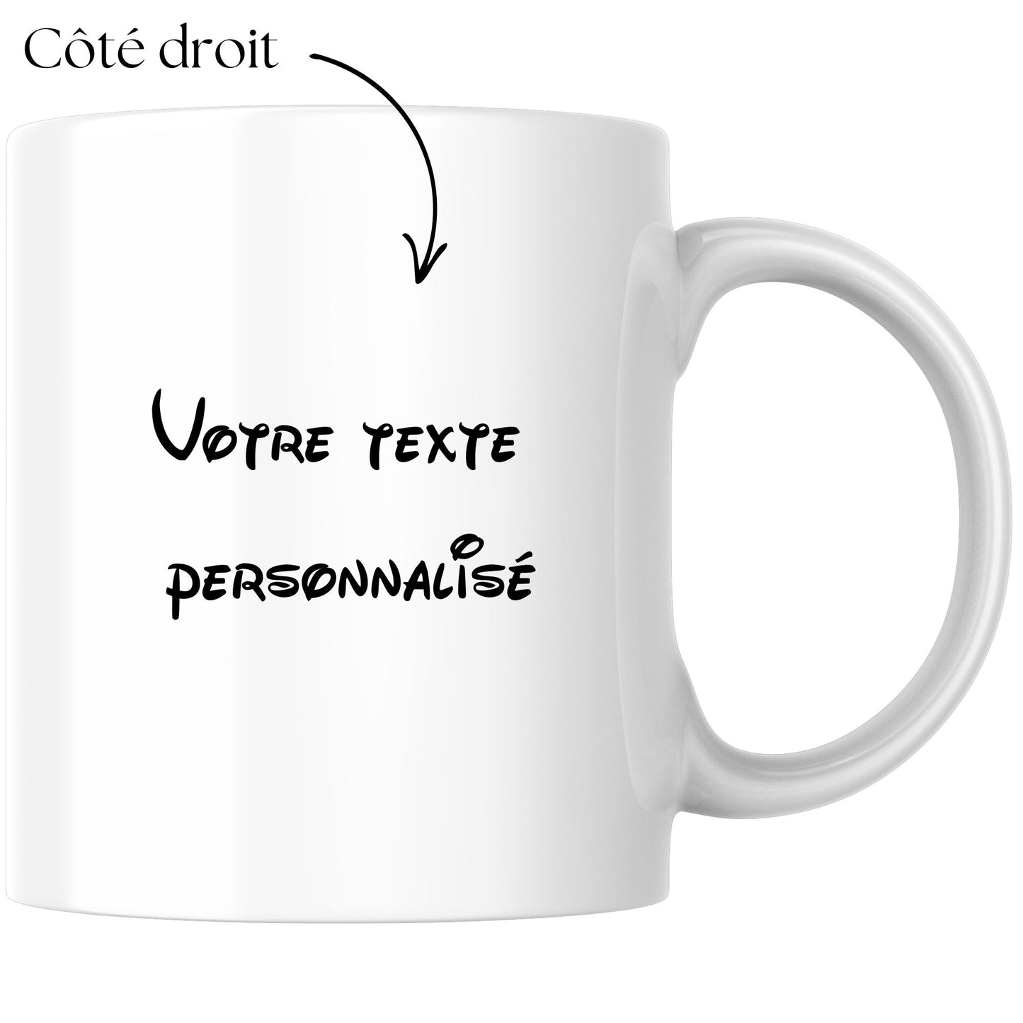 mug texte personnalise