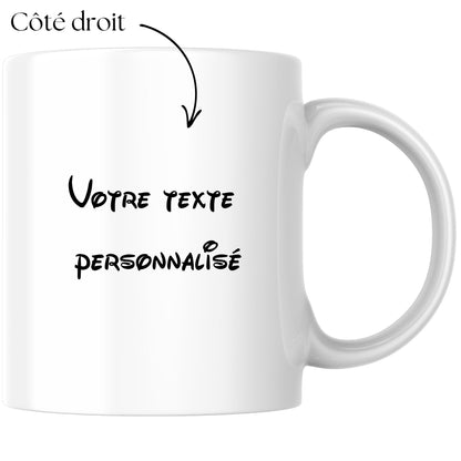 mug texte personnalise