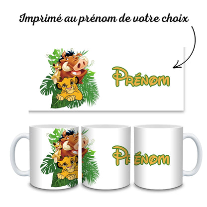 mug enfant roi lion simba pumba