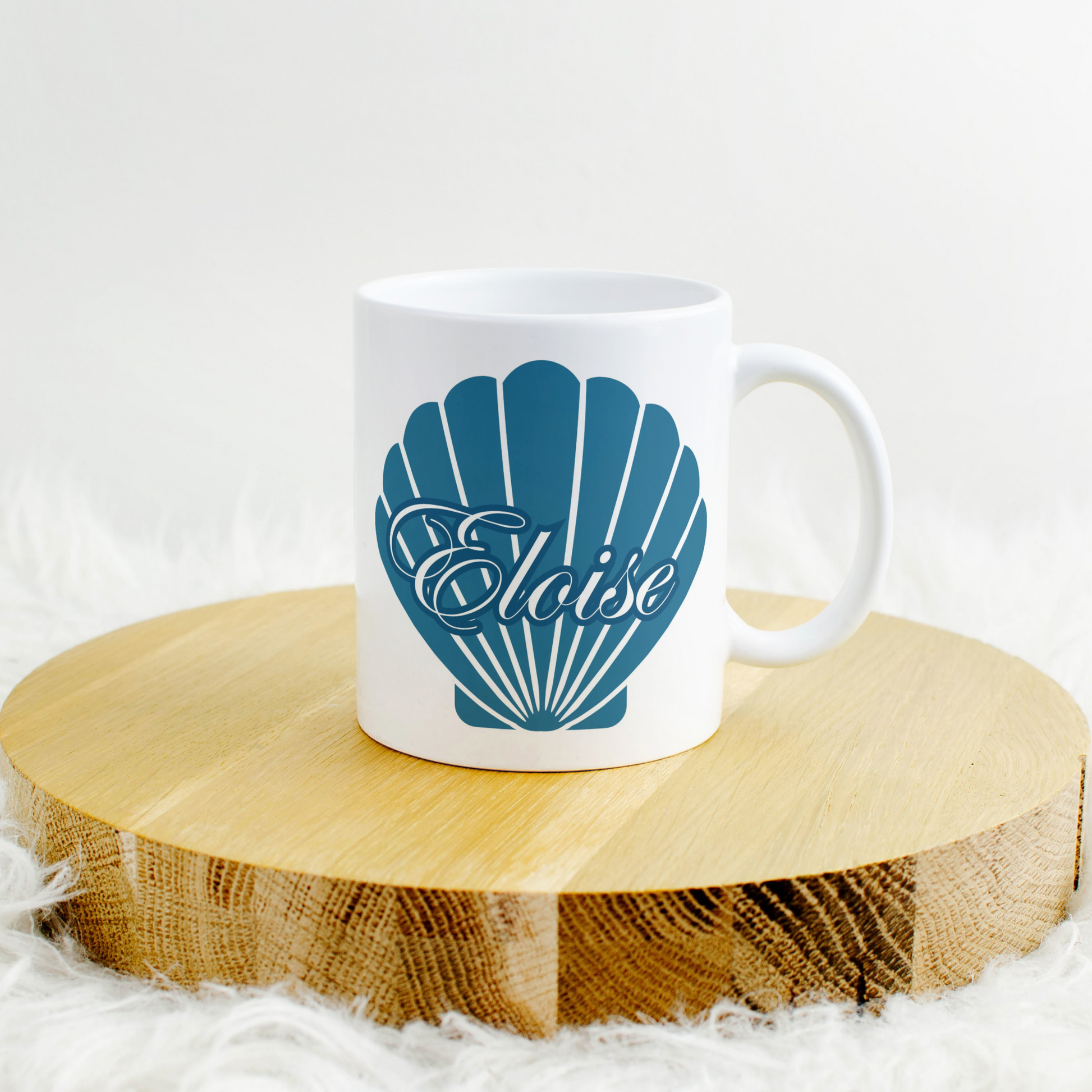 mug personnalise sirene coquillage prenom