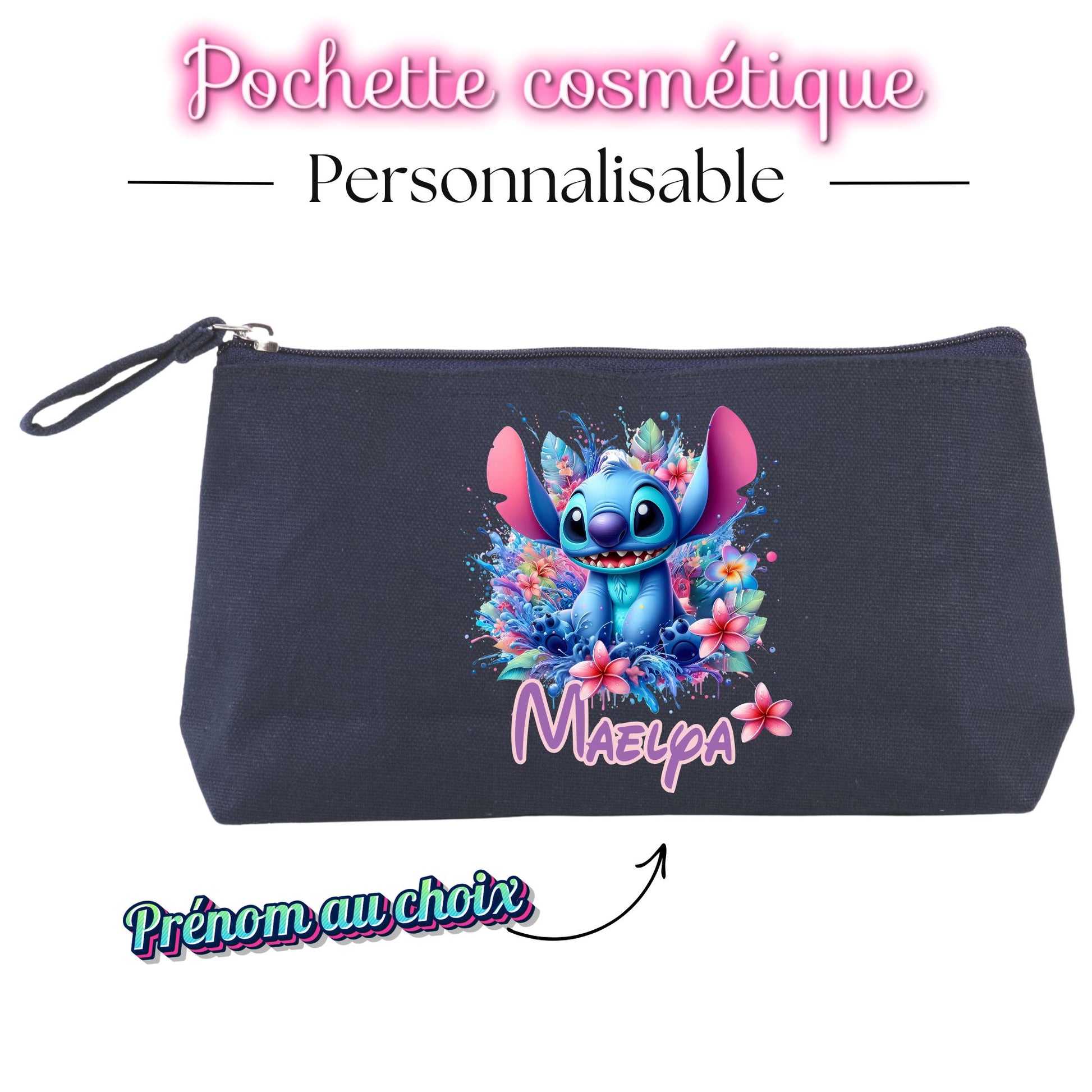 pochette stitch personnalisee