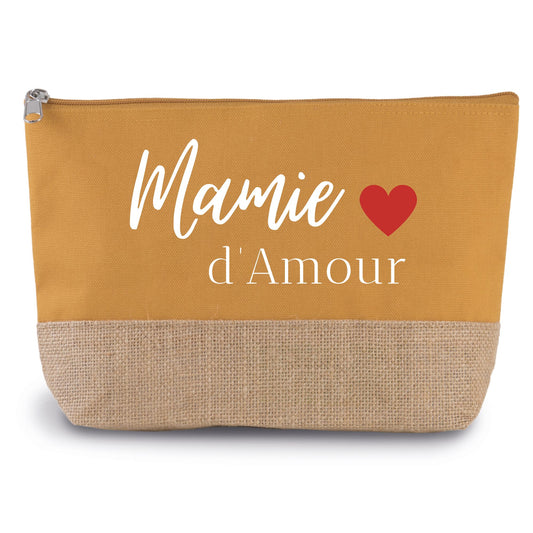 pochette mamie d'amour personnalisee coeur