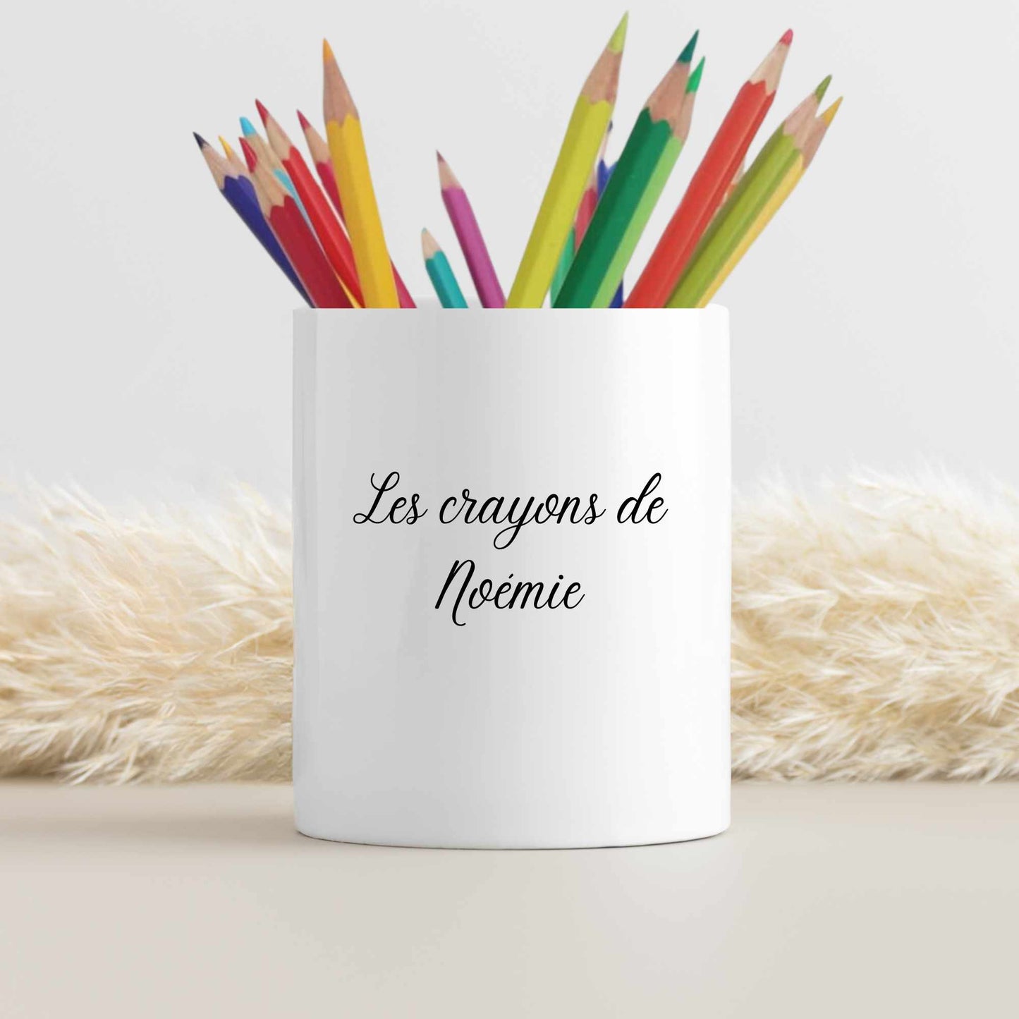 pot a crayons personnalisé