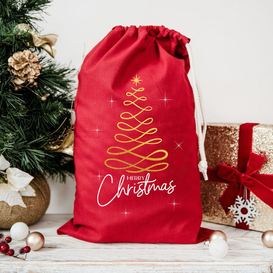 sac a cadeaux noel merry christmas