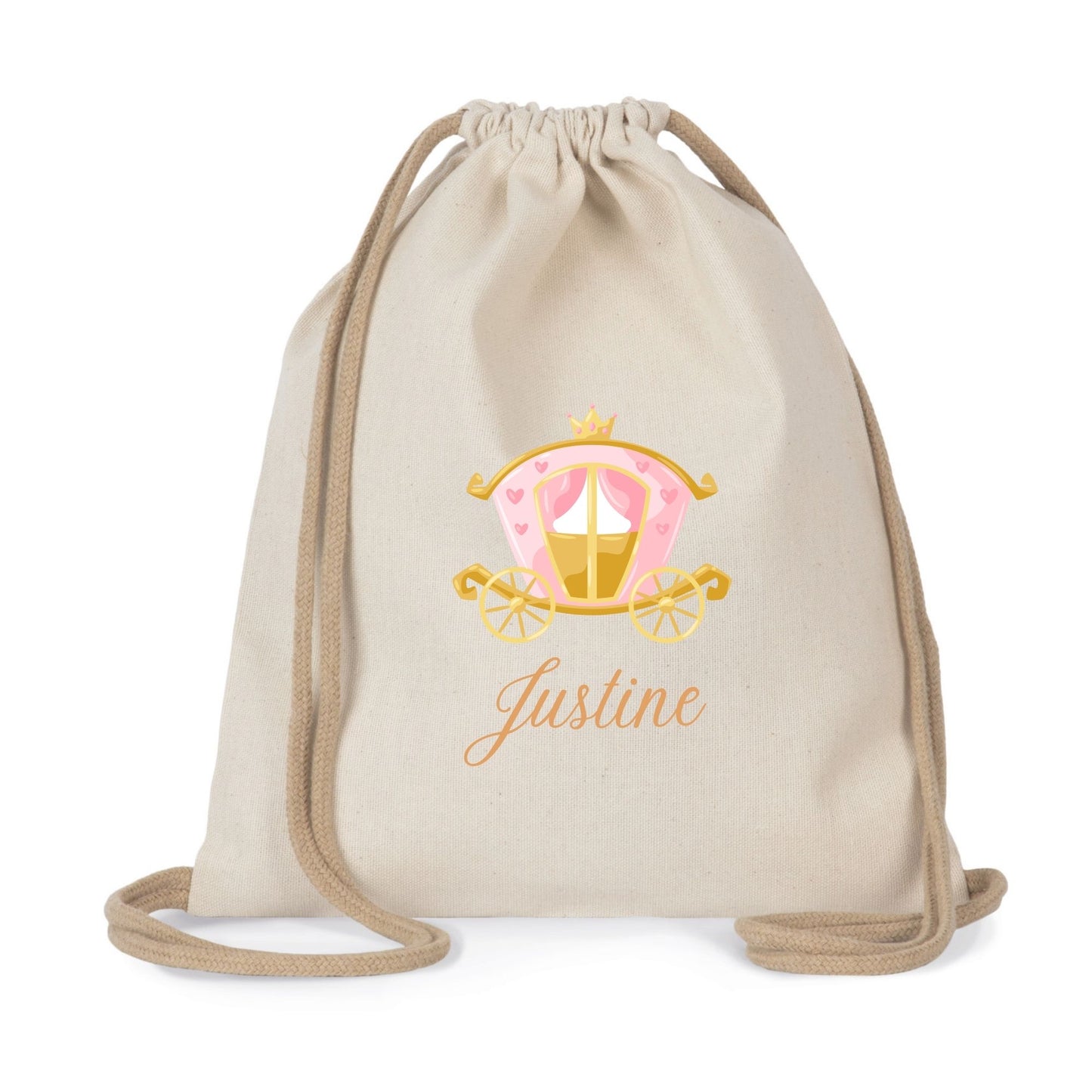 sac maternelle prenom enfant princesse carosse