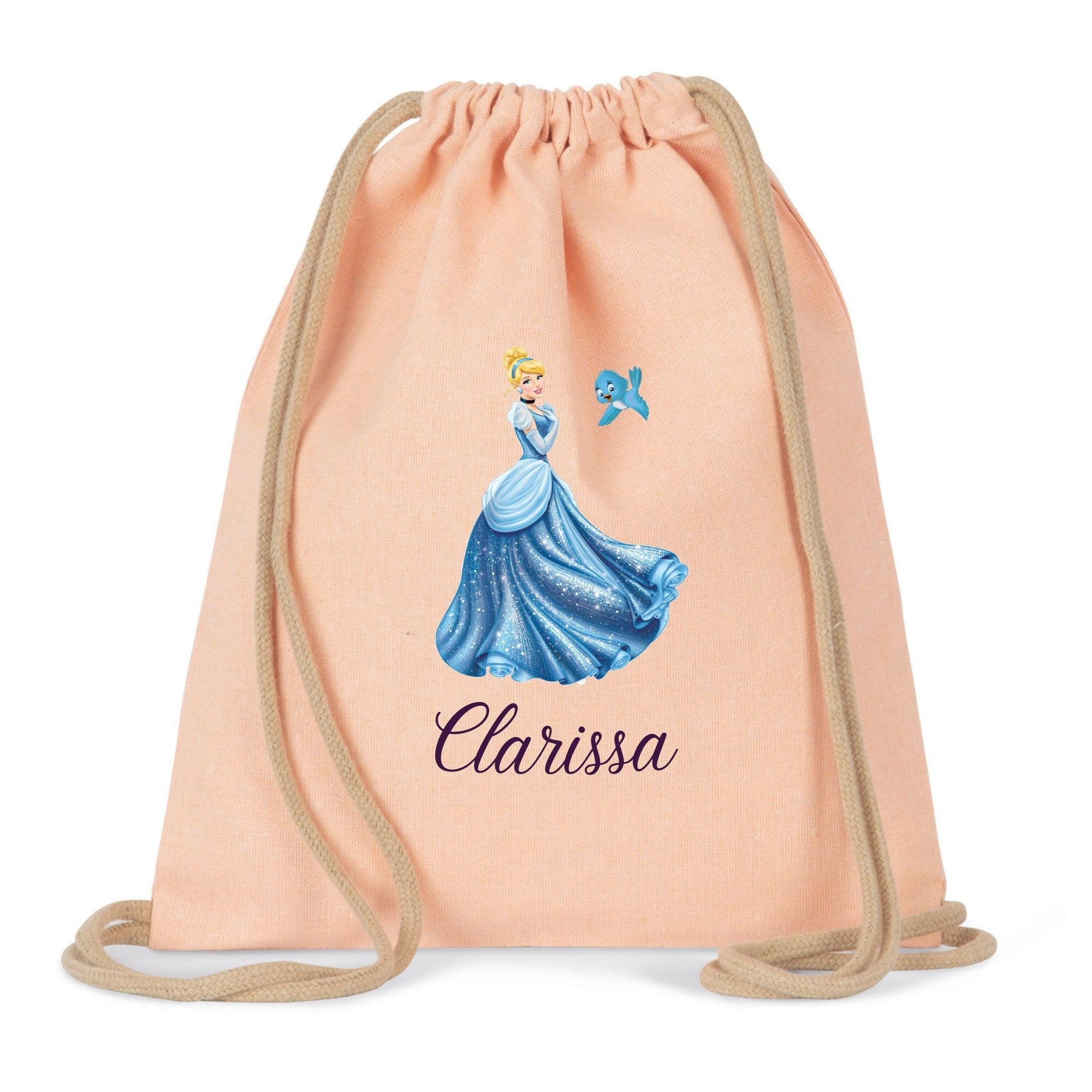 sac maternelle cendrillon personnalise prenom enfant