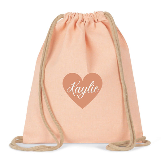 sac maternelle fille prenom coeur