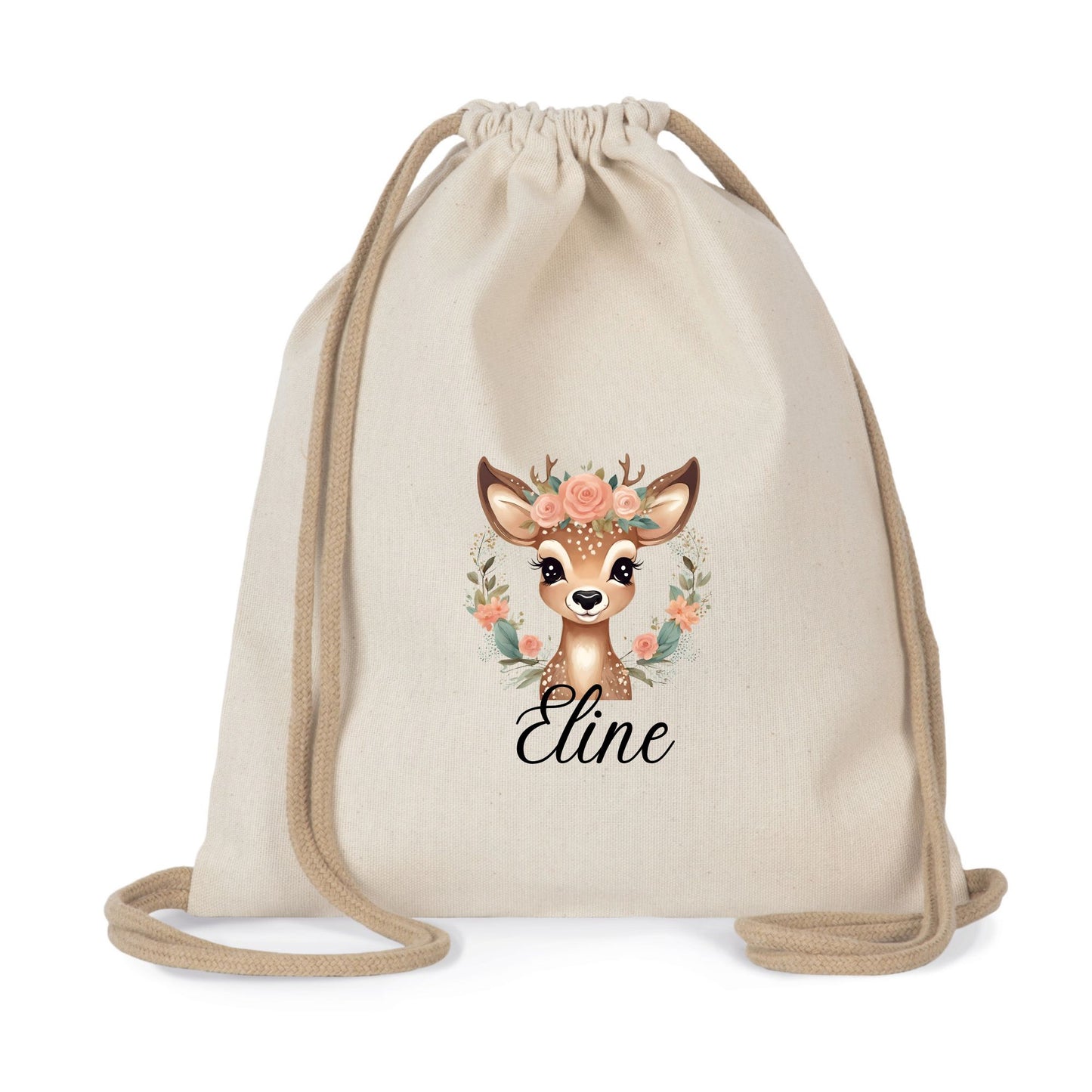 sac a dos enfant personnalise biche daim cerf prenom bambi