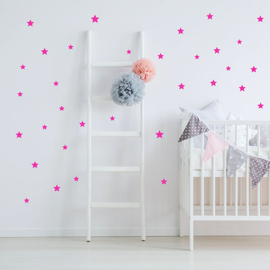 stickers etoiles rose decoration chambre fille