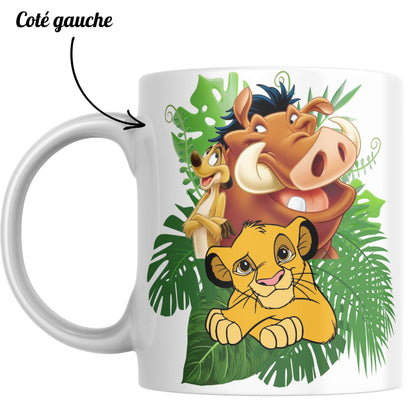 mug roi lion personnalise prenom