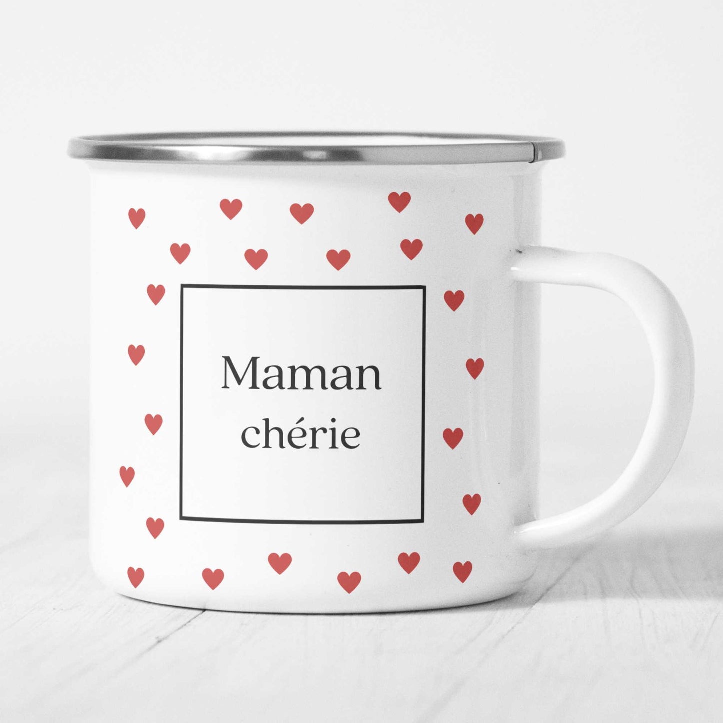 tasse emaillé personnalisée