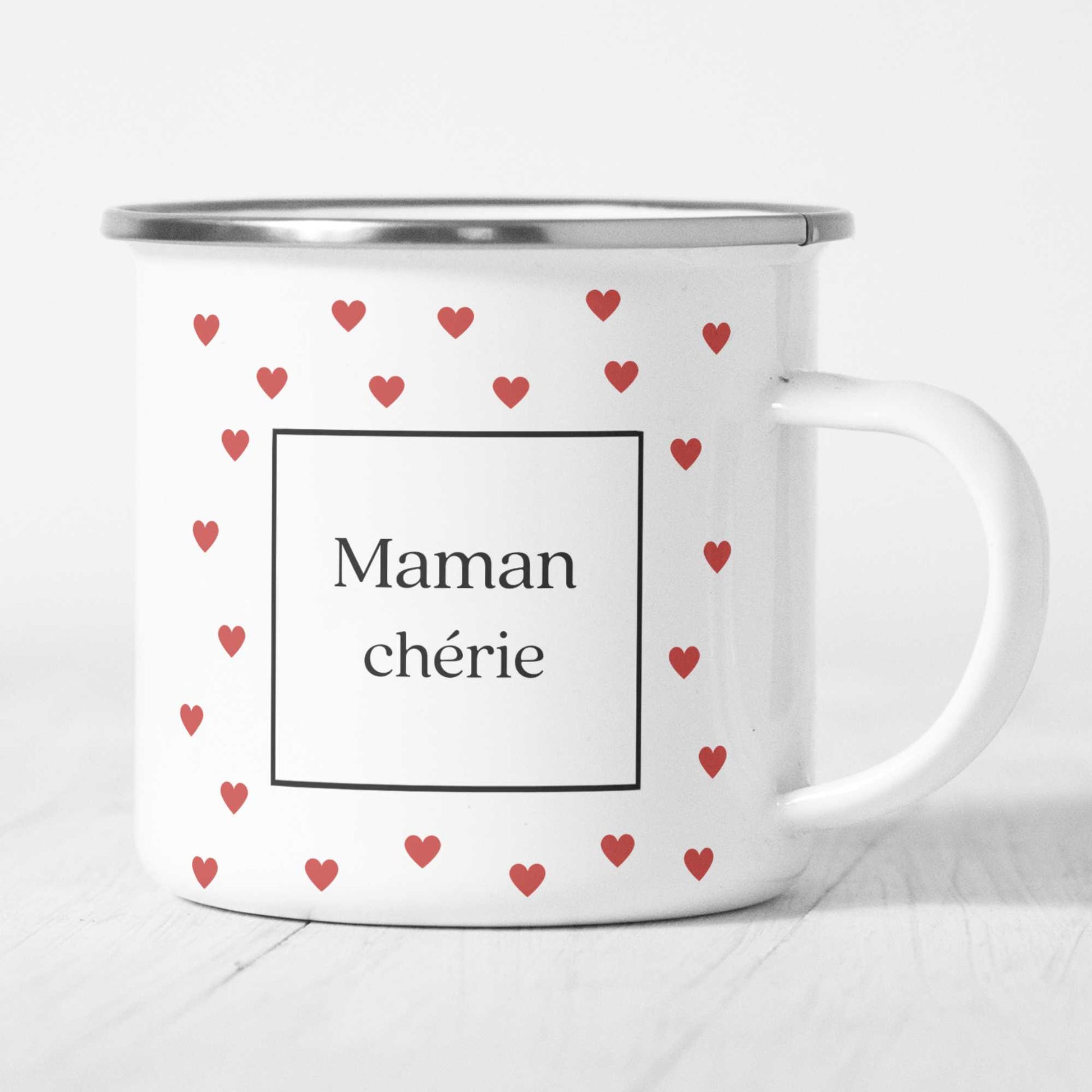 tasse emaillé personnalisée