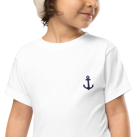 tee shirt enfant brodé ancre marine